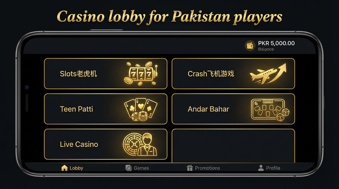 Lobby view of wt777 for Pakistan users - 4